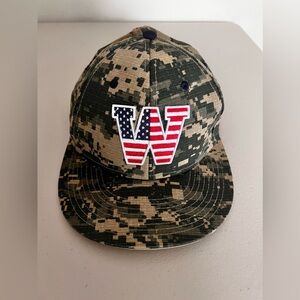 Washington The Game Pro American  Flag Patch Camo Hat